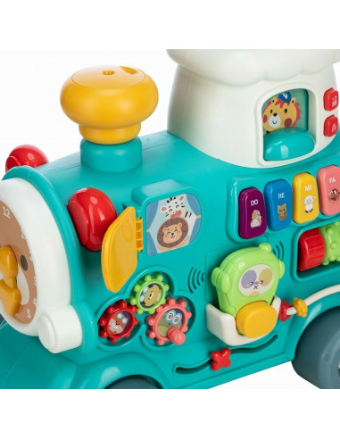 BN-86434,Antemergator 5 in 1 Magic Train, Free2Move, Cu diverse activitati de joaca, Panou Educational, Efecte sonore si luminoa