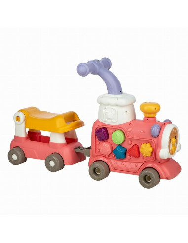 BN-86441,Antemergator 5 in 1 Magic Train, Free2Move, Cu diverse activitati de joaca, Panou Educational, Efecte sonore si luminoa