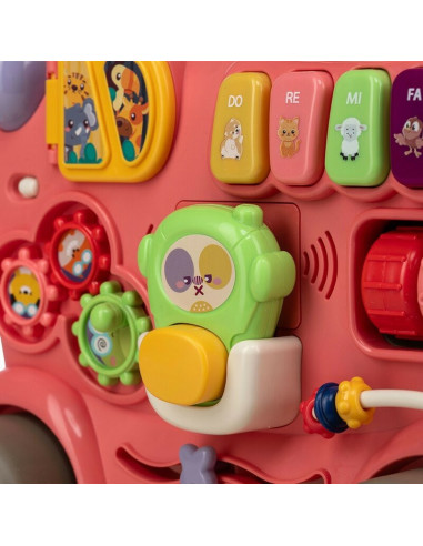 BN-86441,Antemergator 5 in 1 Magic Train, Free2Move, Cu diverse activitati de joaca, Panou Educational, Efecte sonore si luminoa