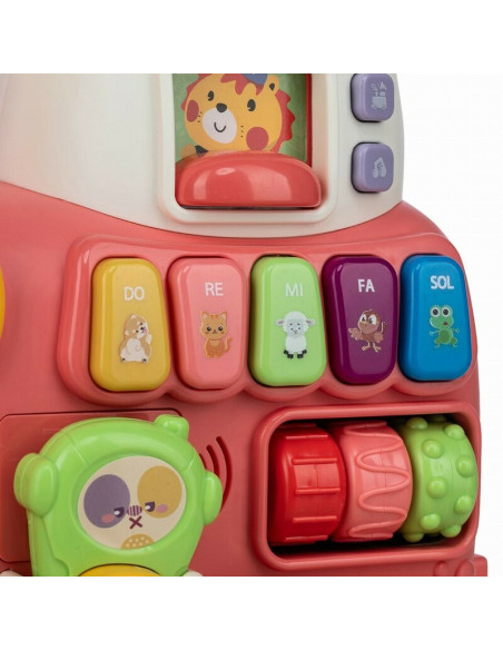 BN-86441,Antemergator 5 in 1 Magic Train, Free2Move, Cu diverse activitati de joaca, Panou Educational, Efecte sonore si luminoa