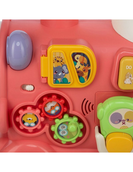 BN-86441,Antemergator 5 in 1 Magic Train, Free2Move, Cu diverse activitati de joaca, Panou Educational, Efecte sonore si luminoa