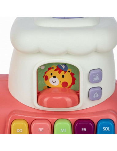 BN-86441,Antemergator 5 in 1 Magic Train, Free2Move, Cu diverse activitati de joaca, Panou Educational, Efecte sonore si luminoa