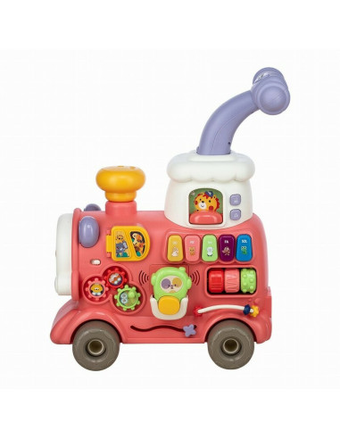 BN-86441,Antemergator 5 in 1 Magic Train, Free2Move, Cu diverse activitati de joaca, Panou Educational, Efecte sonore si luminoa