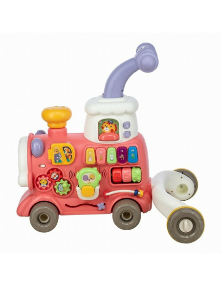 BN-86441,Antemergator 5 in 1 Magic Train, Free2Move, Cu diverse activitati de joaca, Panou Educational, Efecte sonore si luminoa