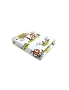 BN-6426972030564,Cearceaf cu elastic, Qmini, Pentru patut co-sleeper, Leonie, Dimensiune 83 x 50 cm, Din bumbac certificat Oeko 