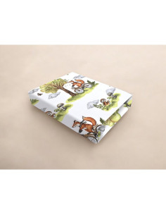 BN-6426972030564,Cearceaf cu elastic, Qmini, Pentru patut co-sleeper, Leonie, Dimensiune 83 x 50 cm, Din bumbac certificat Oeko  2