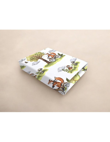 BN-6426972030564,Cearceaf cu elastic, Qmini, Pentru patut co-sleeper, Leonie, Dimensiune 83 x 50 cm, Din bumbac certificat Oeko 
