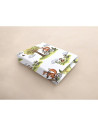 BN-6426972030564,Cearceaf cu elastic, Qmini, Pentru patut co-sleeper, Leonie, Dimensiune 83 x 50 cm, Din bumbac certificat Oeko