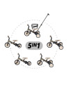 BN-613481,Tricicleta, Petite&Mars, Turbo, Editie limitata, 5 in 1, Multifunctionala, Vehicul de impins, Bicicleta cu/fara pedale