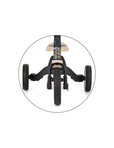 BN-613481,Tricicleta, Petite&Mars, Turbo, Editie limitata, 5 in 1, Multifunctionala, Vehicul de impins, Bicicleta cu/fara pedale
