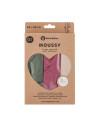 BN-415369,Set 3 scutece, Petite&Mars, Moussy, Din muselina de bambus, Hipoalergenice, 68 x 68 cm, Certificate Oeko Tex Standard