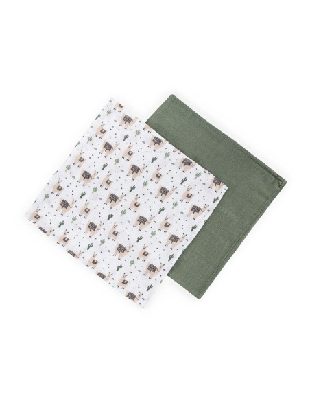 BN-417365,Set 2 scutece, Petite&Mars, Misty, Din muselina de bambus, Hipoalergenice, Dimensiuni mari, 120 x 120 cm, Certificate 