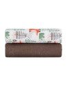 BN-417366,Set 2 scutece, Petite&Mars, Misty, Din muselina de bambus, Hipoalergenice, Dimensiuni mari, 120 x 120 cm, Certificate