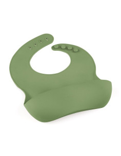 BN-706766,Baveta moale, Petite&Mars, Take&Match, Reglabila, Cu buzunar colector, Silicon, Fara BPA, 6 luni+, Sweet Pea, Verde 2