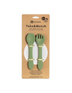 BN-709766,Set tacamuri, Petite&Mars, Take&Match, Din silicon, Forma ergonomica, Delicate cu gingiile, Adecvate pentru masina de  2
