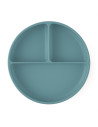 BN-715767,Farfurie compartimentata, Petite&Mars, Take&Match, Din silicon, Rotunda, Cu ventuza si 3 compartimente, Adecvata pentr