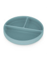 BN-715767,Farfurie compartimentata, Petite&Mars, Take&Match, Din silicon, Rotunda, Cu ventuza si 3 compartimente, Adecvata pentr