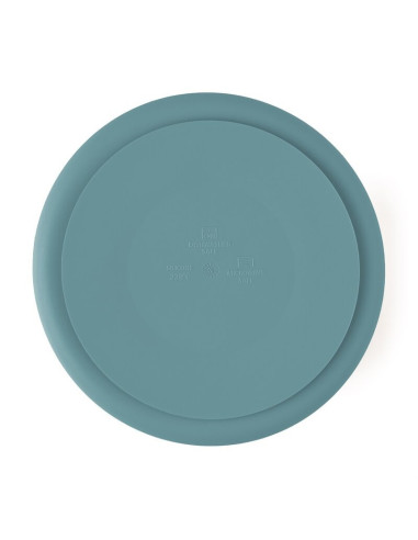 BN-715767,Farfurie compartimentata, Petite&Mars, Take&Match, Din silicon, Rotunda, Cu ventuza si 3 compartimente, Adecvata pentr