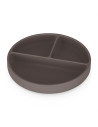 BN-715768,Farfurie compartimentata, Petite&Mars, Take&Match, Din silicon, Rotunda, Cu ventuza si 3 compartimente, Adecvata pentr