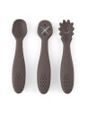 BN-721768,Set 3 lingurite, Petite&Mars, Take&Match, Din silicon, Diverse forme, Pentru supa, paste, alimente usoare, Dezvolta si