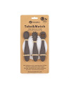 BN-721768,Set 3 lingurite, Petite&Mars, Take&Match, Din silicon, Diverse forme, Pentru supa, paste, alimente usoare, Dezvolta si