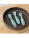 BN-721769,Set 3 lingurite, Petite&Mars, Take&Match, Din silicon, Diverse forme, Pentru supa, paste, alimente usoare, Dezvolta si
