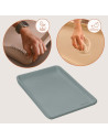 BN-LO-MEGS_GREY_DOVE,Saltea de infasat, Lionelo, Megs, Moale, Utilizabil si fara husa, Impermeabila, Design ergonomic, 70x49 cm,