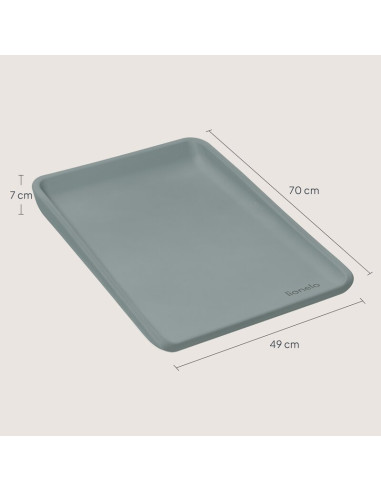 BN-LO-MEGS_GREY_DOVE,Saltea de infasat, Lionelo, Megs, Moale, Utilizabil si fara husa, Impermeabila, Design ergonomic, 70x49 cm,
