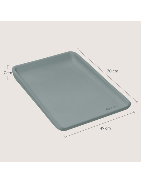 BN-LO-MEGS_GREY_DOVE,Saltea de infasat, Lionelo, Megs, Moale, Utilizabil si fara husa, Impermeabila, Design ergonomic, 70x49 cm,