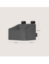 BN-LO-SIDEPOCKET_SMALL_GREY,Organizator multifunctional, Lionelo, Sidepocket S, 26x12x15 cm, 2 compartimente, Universal, Constru