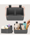 BN-LO-SIDEPOCKET_SMALL_GREY,Organizator multifunctional, Lionelo, Sidepocket S, 26x12x15 cm, 2 compartimente, Universal, Constru