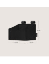 BN-LO-SIDEPOCKET_SMALL_BLACK,Organizator multifunctional, Lionelo, Sidepocket S, 26x12x15 cm, 2 compartimente, Universal, Constr