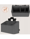 BN-LO-SIDEPOCKET_MEDIUM_GREY,Organizator multifunctional, Lionelo, Sidepocket M, 43x15x23 cm, 3 compartimente, Universal, Constr