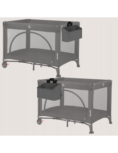 BN-LO-SIDEPOCKET_MEDIUM_GREY,Organizator multifunctional, Lionelo, Sidepocket M, 43x15x23 cm, 3 compartimente, Universal, Constr