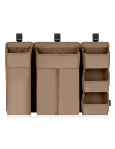 BN-LO-SIDEPOCKET_LARGE_BEIGE,Organizator multifunctional, Lionelo, Sidepocket L, 58x11x58 cm, 3 parti independente cu multiple b