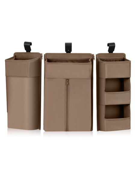 BN-LO-SIDEPOCKET_LARGE_BEIGE,Organizator multifunctional, Lionelo, Sidepocket L, 58x11x58 cm, 3 parti independente cu multiple b