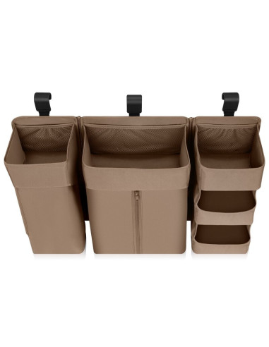 BN-LO-SIDEPOCKET_LARGE_BEIGE,Organizator multifunctional, Lionelo, Sidepocket L, 58x11x58 cm, 3 parti independente cu multiple b