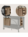 BN-LO-SIDEPOCKET_LARGE_BEIGE,Organizator multifunctional, Lionelo, Sidepocket L, 58x11x58 cm, 3 parti independente cu multiple b