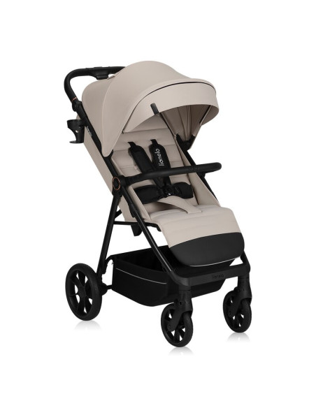 BN-LO-IVA_BEIGE_SAND,Carucior sport, Lionelo, Iva, Sustine 22 kg, 6 luni+, Capotina mare, Impermeabila, Protectie SPF 50+, 3 poz