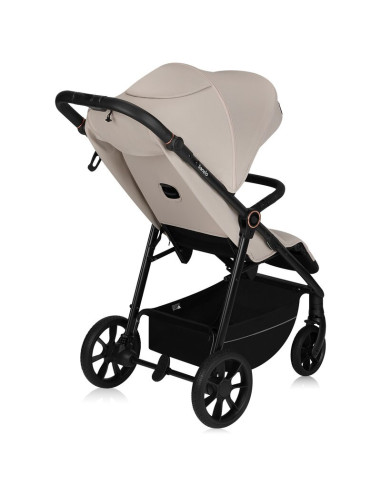 BN-LO-IVA_BEIGE_SAND,Carucior sport, Lionelo, Iva, Sustine 22 kg, 6 luni+, Capotina mare, Impermeabila, Protectie SPF 50+, 3 poz