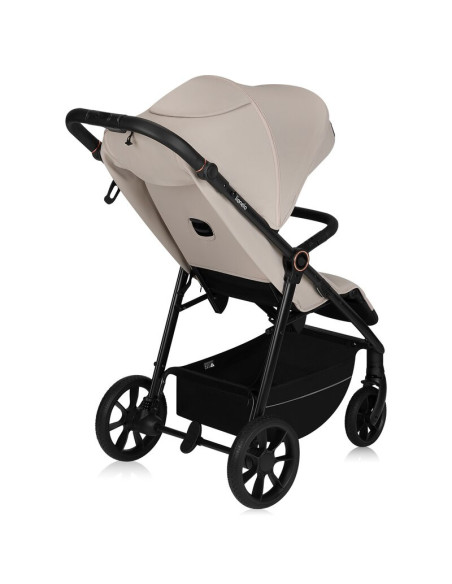 BN-LO-IVA_BEIGE_SAND,Carucior sport, Lionelo, Iva, Sustine 22 kg, 6 luni+, Capotina mare, Impermeabila, Protectie SPF 50+, 3 poz