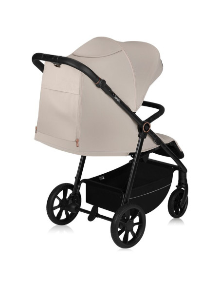 BN-LO-IVA_BEIGE_SAND,Carucior sport, Lionelo, Iva, Sustine 22 kg, 6 luni+, Capotina mare, Impermeabila, Protectie SPF 50+, 3 poz
