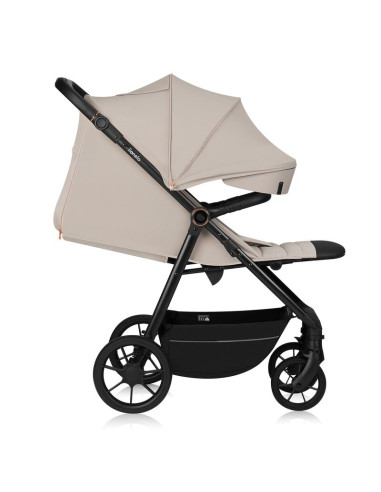 BN-LO-IVA_BEIGE_SAND,Carucior sport, Lionelo, Iva, Sustine 22 kg, 6 luni+, Capotina mare, Impermeabila, Protectie SPF 50+, 3 poz