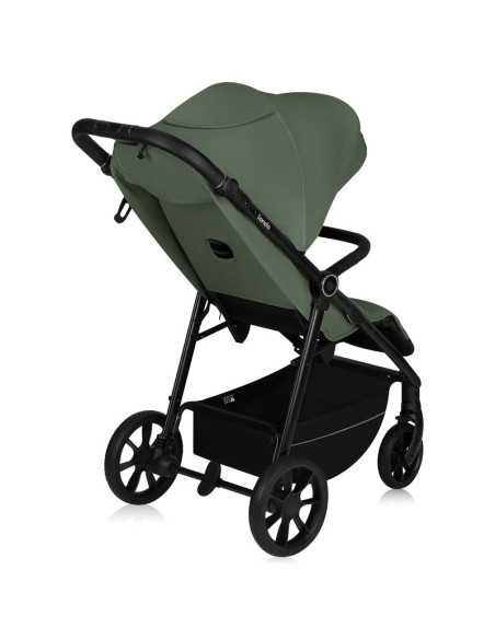 BN-LO-IVA_GREEN_FOREST,Carucior sport, Lionelo, Iva, Sustine 22 kg, 6 luni+, Capotina mare, Impermeabila, Protectie SPF 50+, 3 p