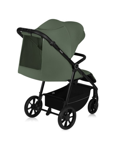 BN-LO-IVA_GREEN_FOREST,Carucior sport, Lionelo, Iva, Sustine 22 kg, 6 luni+, Capotina mare, Impermeabila, Protectie SPF 50+, 3 p