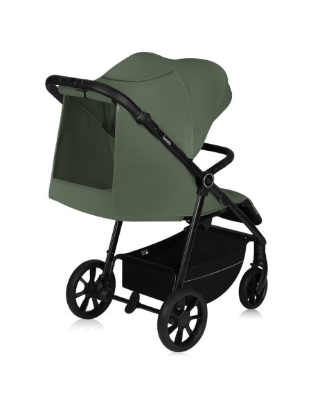 BN-LO-IVA_GREEN_FOREST,Carucior sport, Lionelo, Iva, Sustine 22 kg, 6 luni+, Capotina mare, Impermeabila, Protectie SPF 50+, 3 p