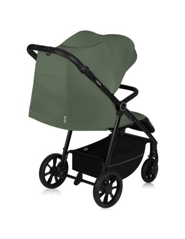 BN-LO-IVA_GREEN_FOREST,Carucior sport, Lionelo, Iva, Sustine 22 kg, 6 luni+, Capotina mare, Impermeabila, Protectie SPF 50+, 3 p
