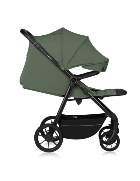BN-LO-IVA_GREEN_FOREST,Carucior sport, Lionelo, Iva, Sustine 22 kg, 6 luni+, Capotina mare, Impermeabila, Protectie SPF 50+, 3 p