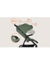 BN-LO-IVA_GREEN_FOREST,Carucior sport, Lionelo, Iva, Sustine 22 kg, 6 luni+, Capotina mare, Impermeabila, Protectie SPF 50+, 3 p
