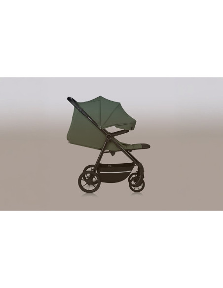 BN-LO-IVA_GREEN_FOREST,Carucior sport, Lionelo, Iva, Sustine 22 kg, 6 luni+, Capotina mare, Impermeabila, Protectie SPF 50+, 3 p